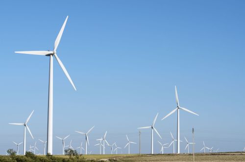 amazon jeff bezos launch wind farm 14602717  group of windmills for renewable electric energy production