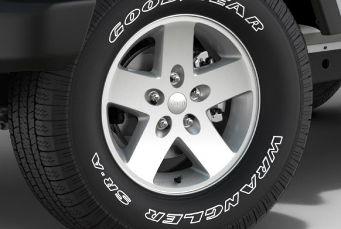 2018 Jeep JK Wrangler Sport S 17-Inch MOAB Cast Aluminum Wheels