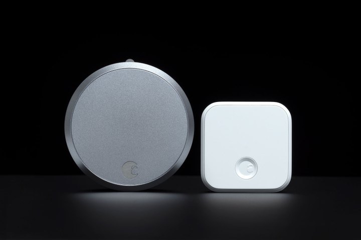 The August Smart Lock Pro with the Connect Hub.
