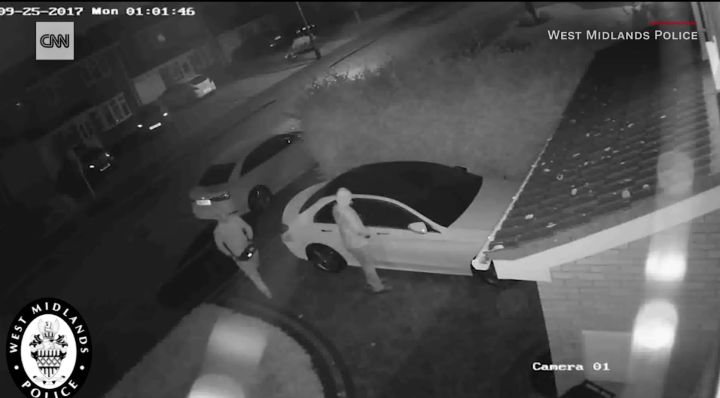 mercedes benz c class stolen in relay box theft screen grab  car uk cnn 2017