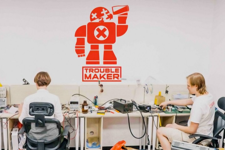 chinese makerspace troublemaker logo