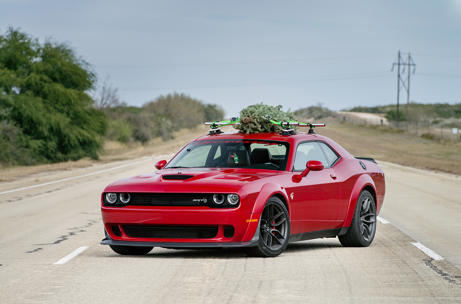 hennessey and dodge takes record for worlds fastest christmas tree 174mph 01