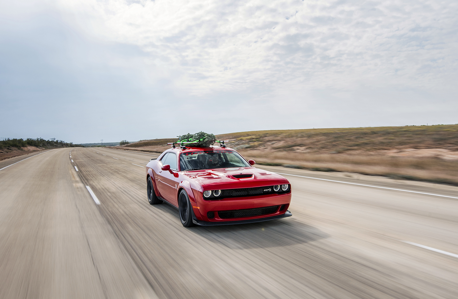 hennessey and dodge takes record for worlds fastest christmas tree 174mph 02