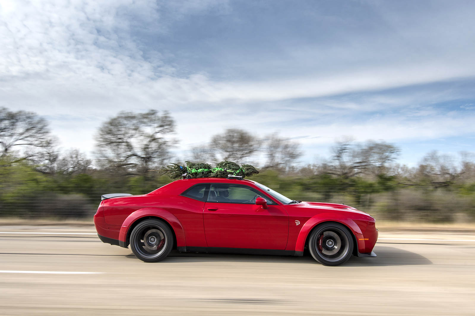 hennessey and dodge takes record for worlds fastest christmas tree 174mph 03