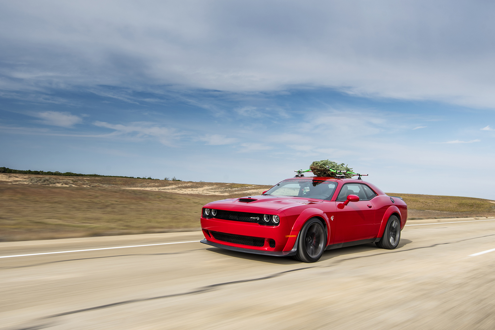 hennessey and dodge takes record for worlds fastest christmas tree 174mph 05