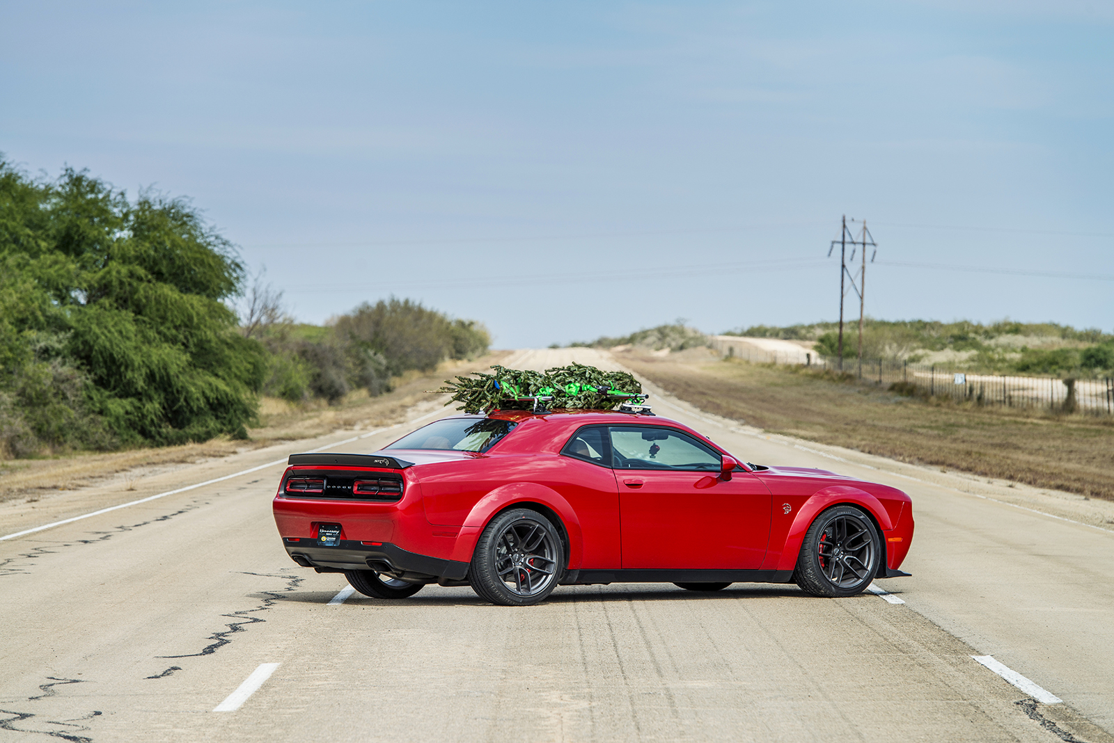 hennessey and dodge takes record for worlds fastest christmas tree 174mph 12
