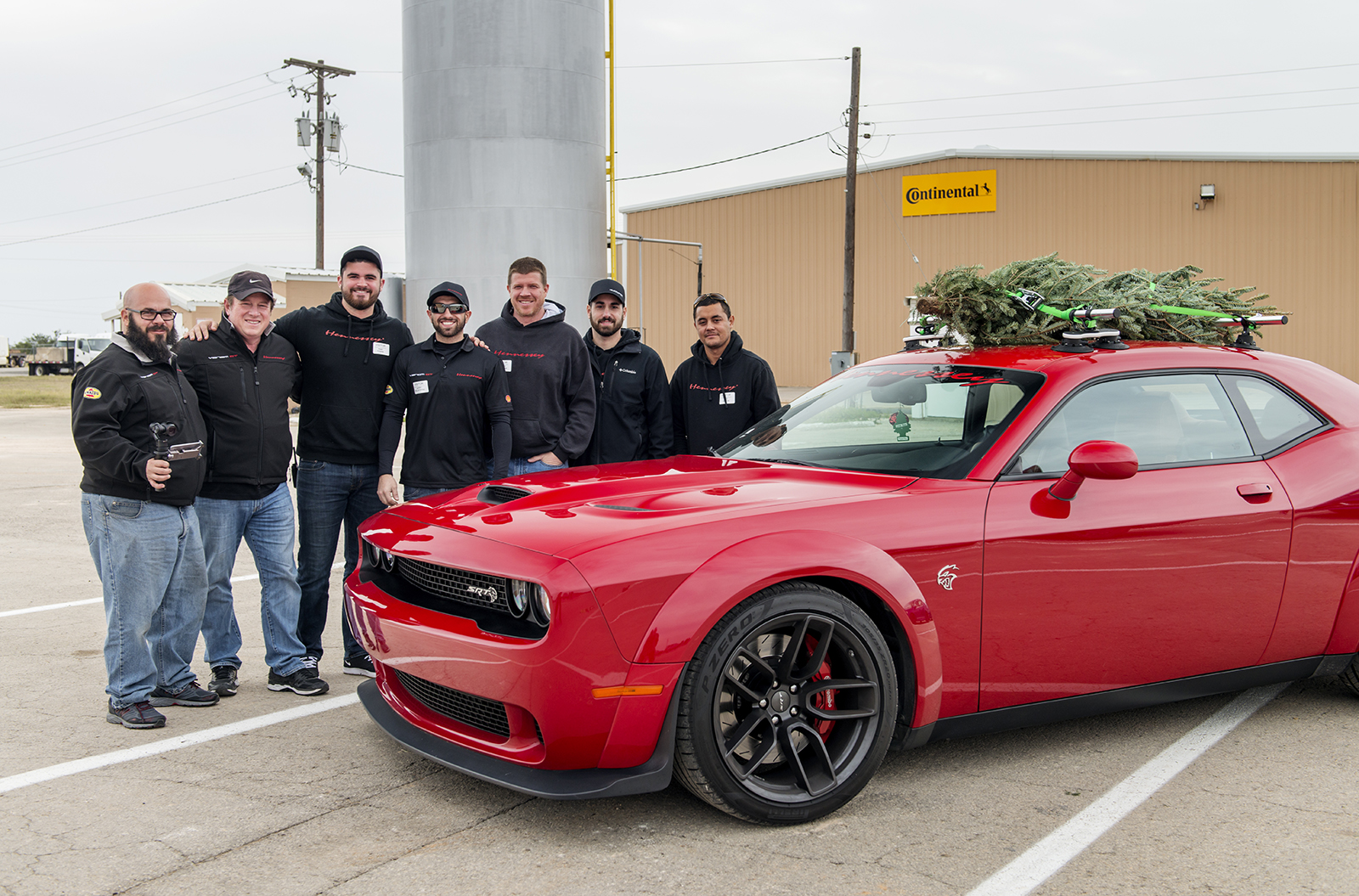 hennessey and dodge takes record for worlds fastest christmas tree 174mph 17