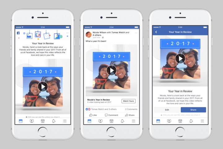 facebook 2017 year in review  mockup