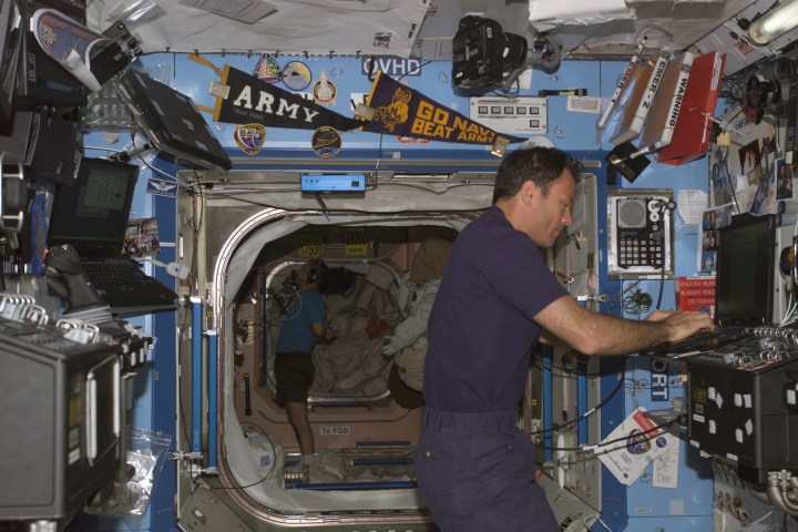 space station is chock full of germs