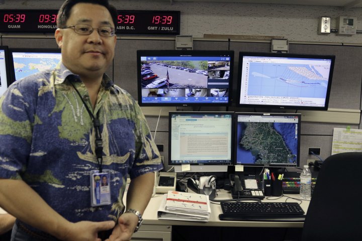 hawaii emergency management agency stored passwords on post it notes ap center photo