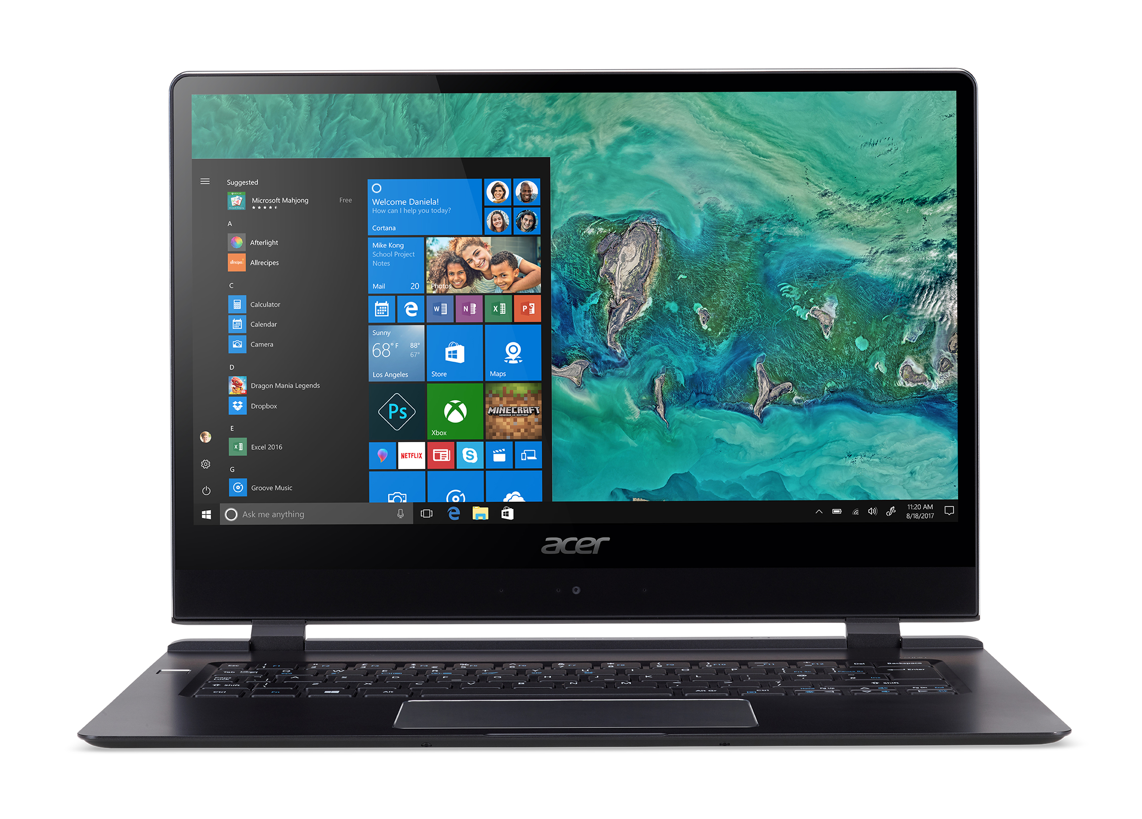acer laptop swift 7 news ces 2018 sf714 51t straight on