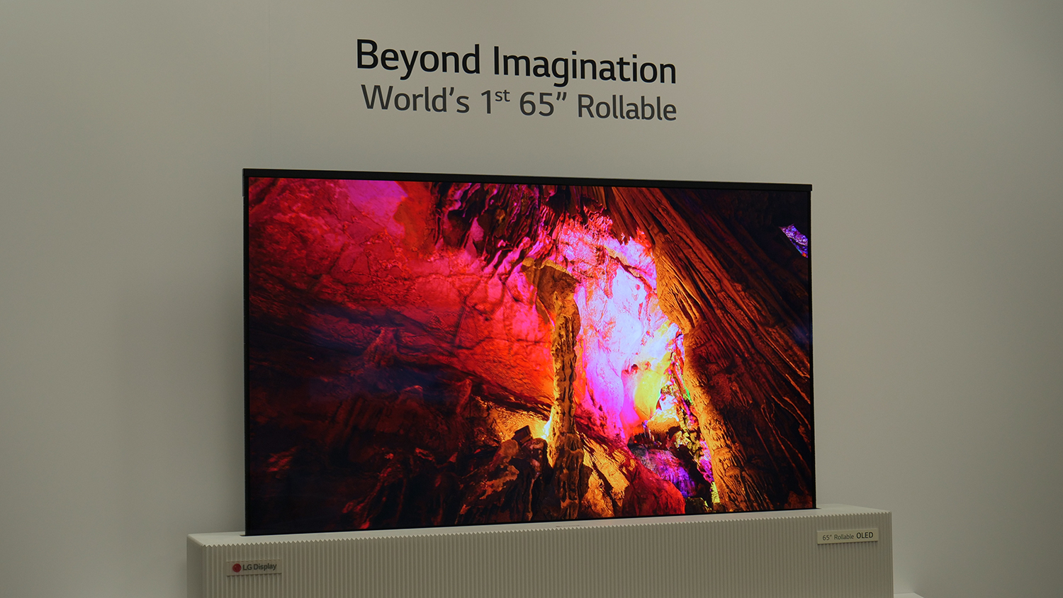 lg 65 inch rollable uhd oled ces video 1