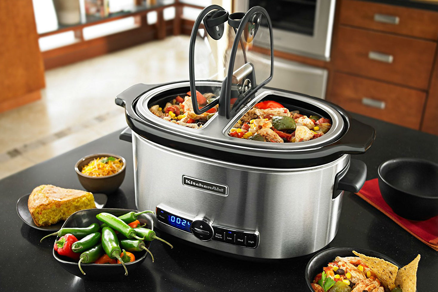  Crock-Pot SCCPVI600-S 6-Quart Countdown Programmable Oval Slow  Cooker with Stove-Top Browning, Stainless Finish: Home & Kitchen