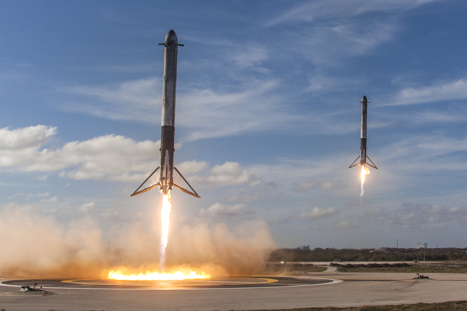 spacex falcon heavy launch success test flight flickr 1221