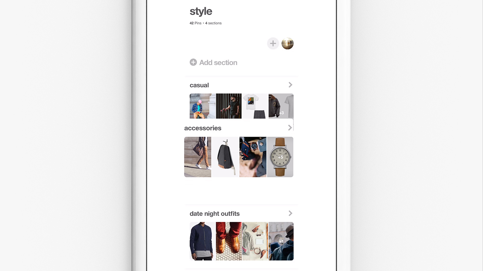 pinterest update organize andarchive boards section reordering still
