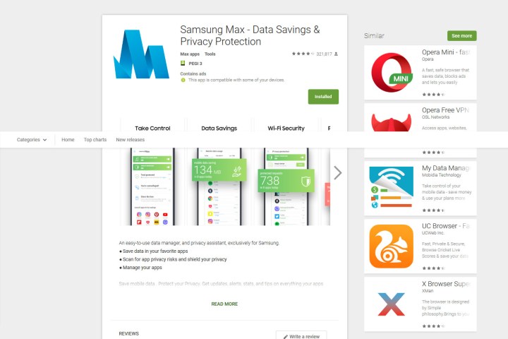 Samsung Max Play Store