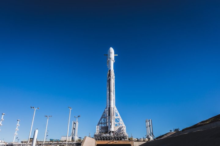 SpaceX Falcon 9 with PAZ ready for launch