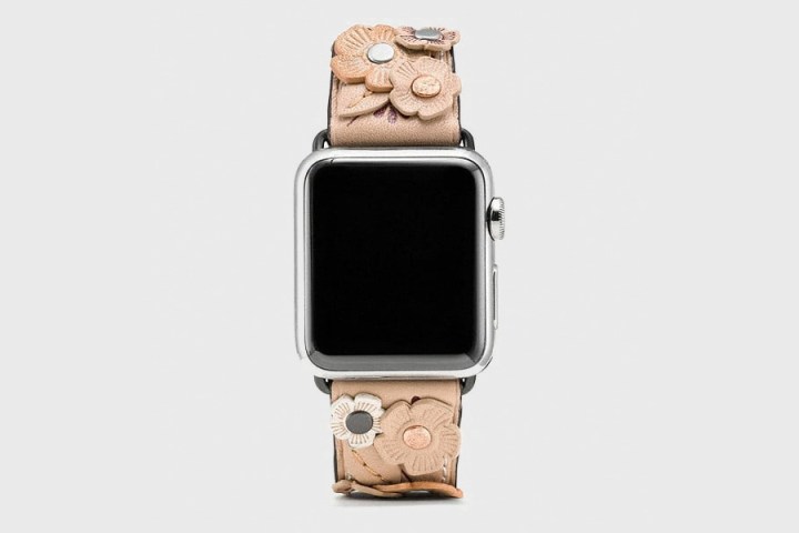 Coach Apple Watch Strap With Tea Rose