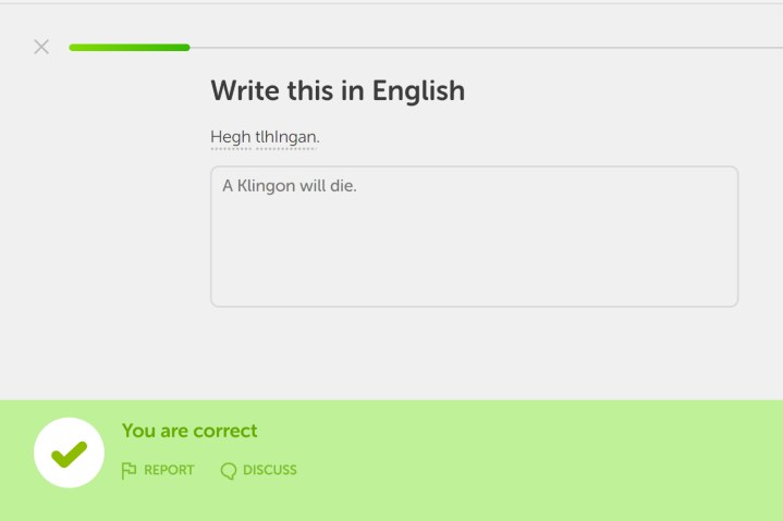 Duolingo Klingon course