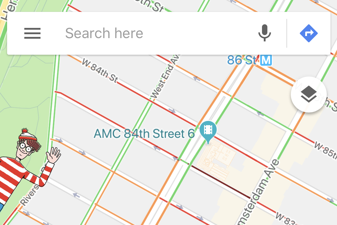 Google Maps Where's Waldo Game April Fools
