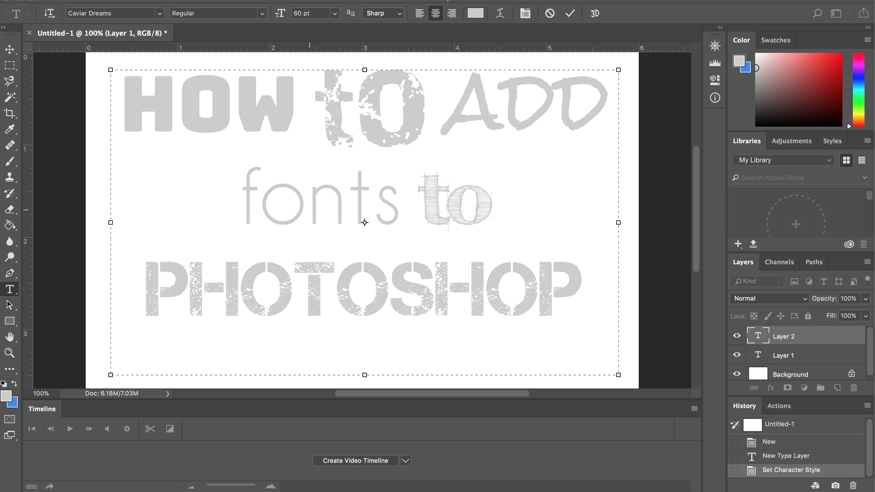 how to download a new font to photoshop