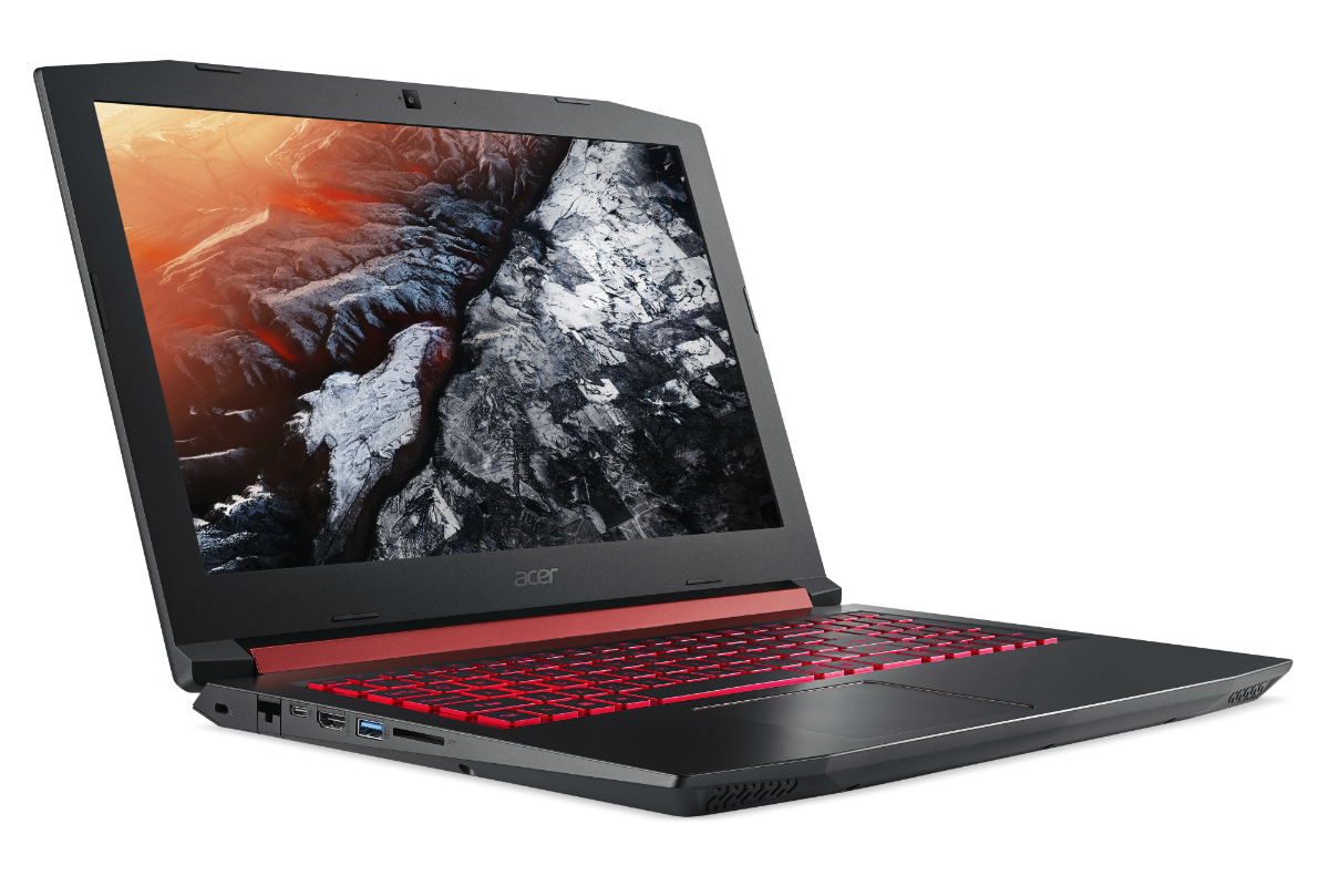 acer introduces nitro 5 gaming notebook gtx 1050 ti intel optane front left angle