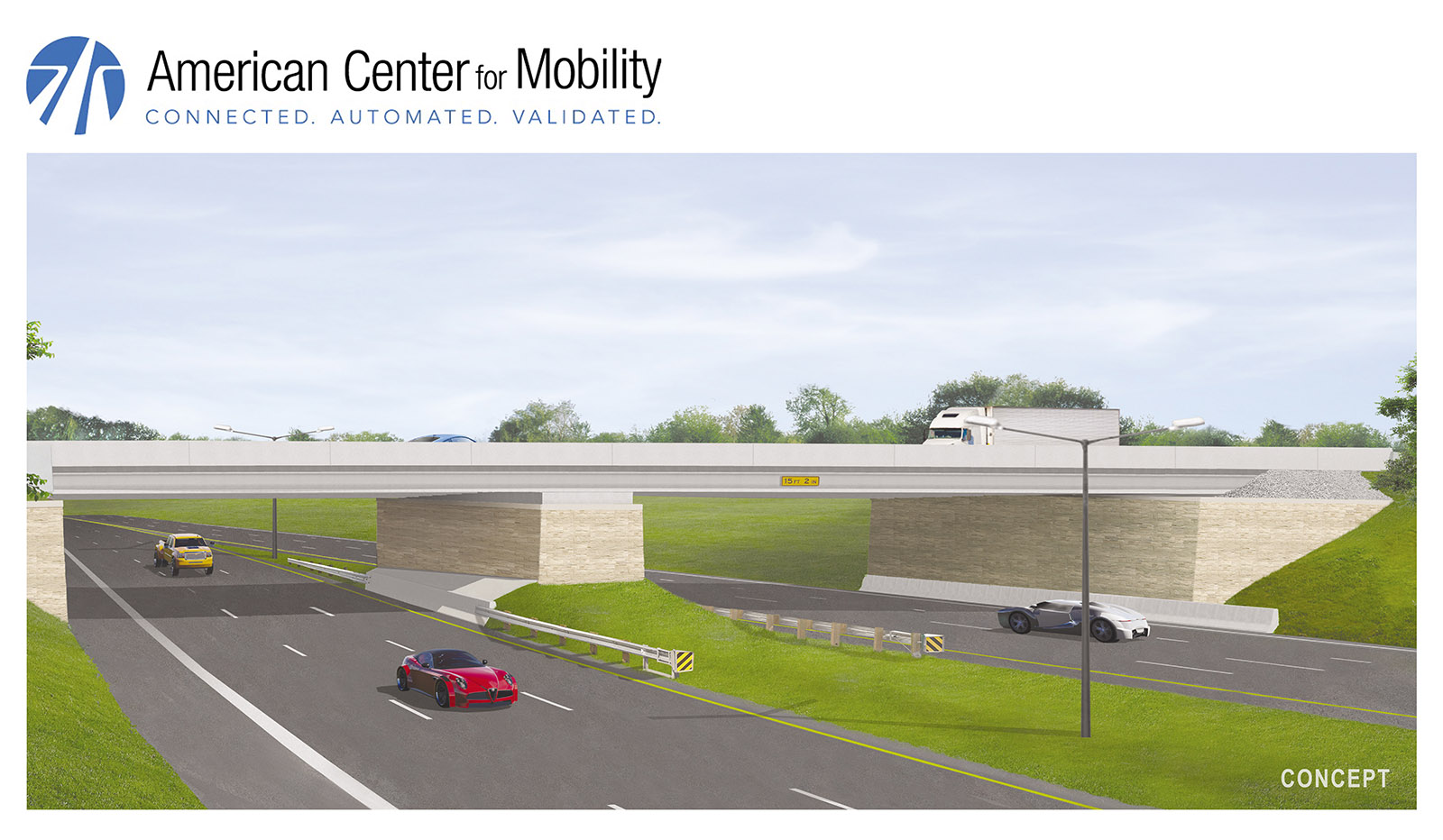 worlds first highway test facility for autonomous vehicle opens in michigan 170517 acm renderings indd