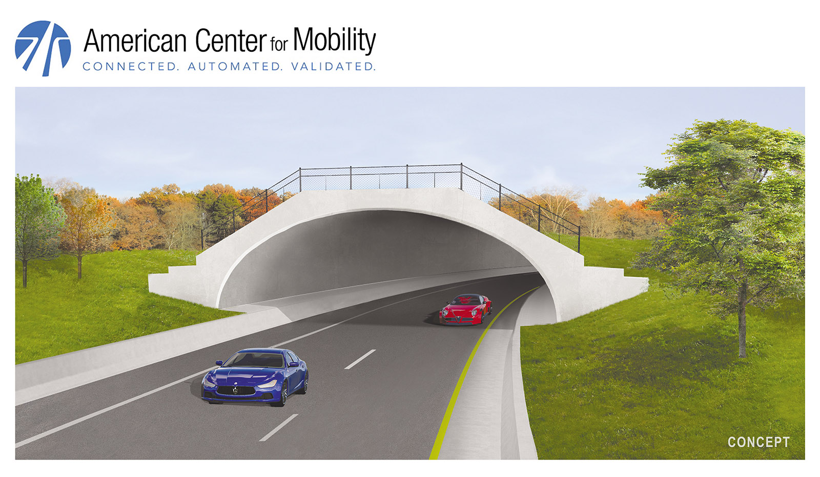 worlds first highway test facility for autonomous vehicle opens in michigan 170517 acm renderings indd