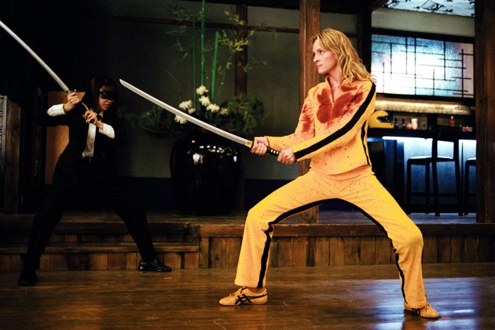 Uma Thurman with a sword in 'Kill Bill Vol. 1'