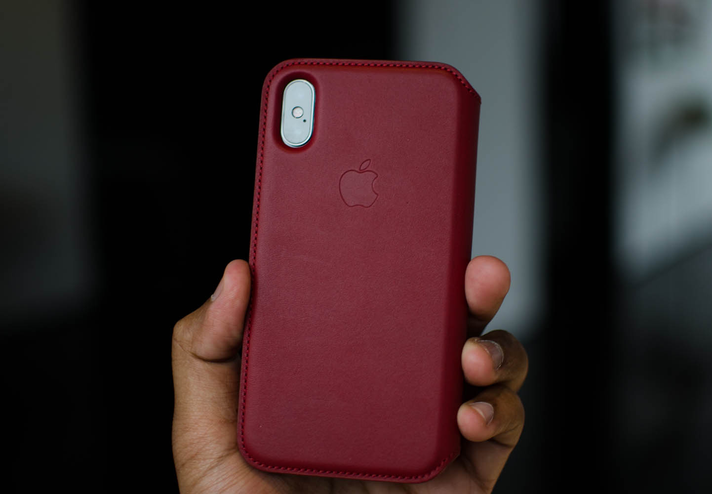 iPhone X Product (RED) Leather Folio