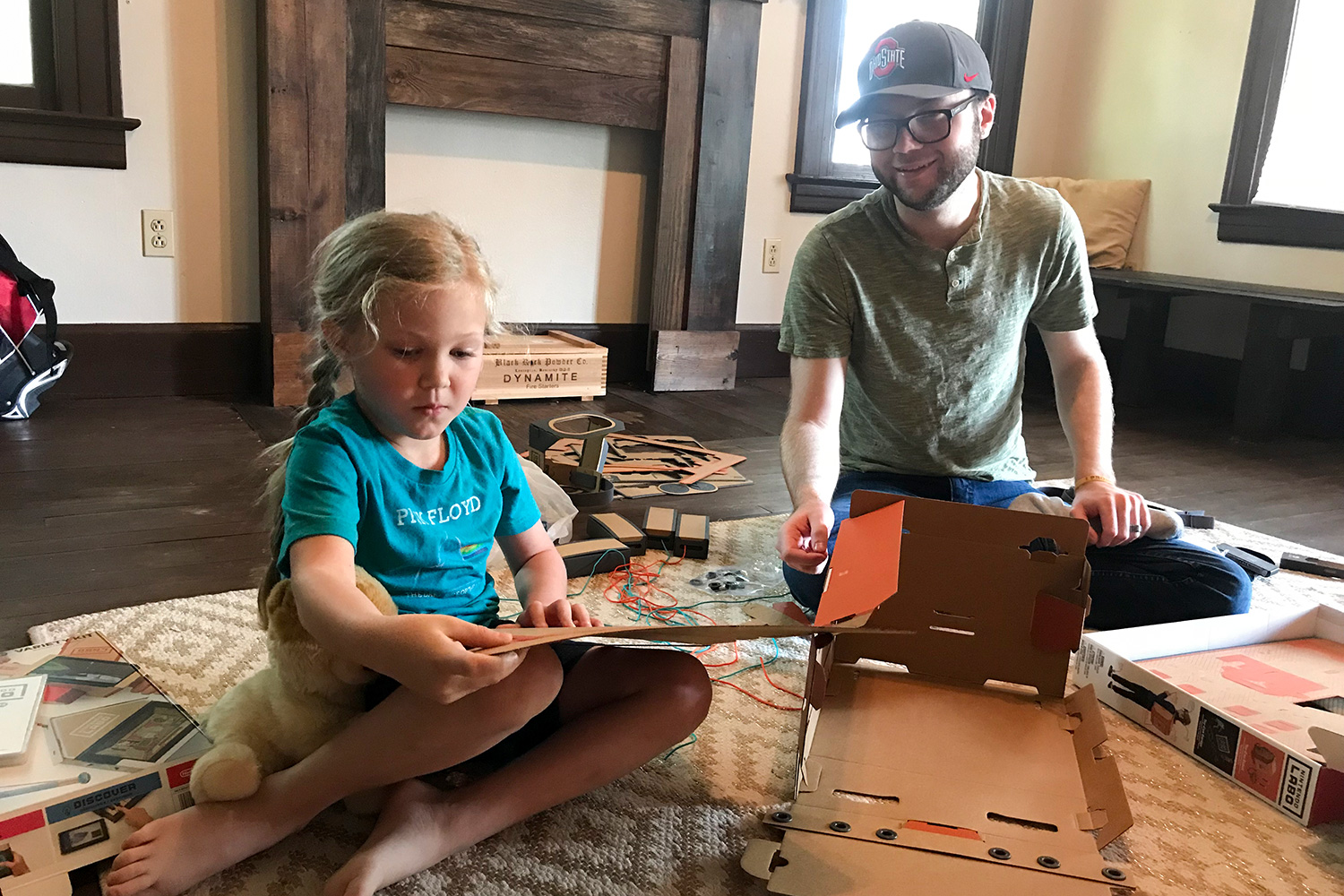 nintendo labo robot kit product experience review cardboard flat