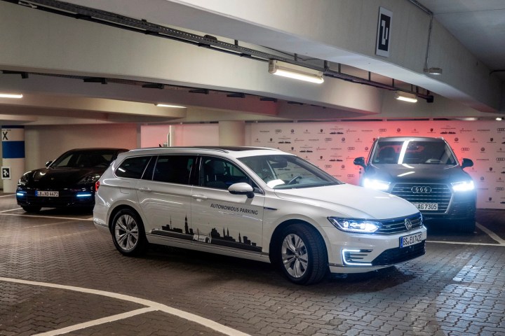 Volkswagen autonomous parking test