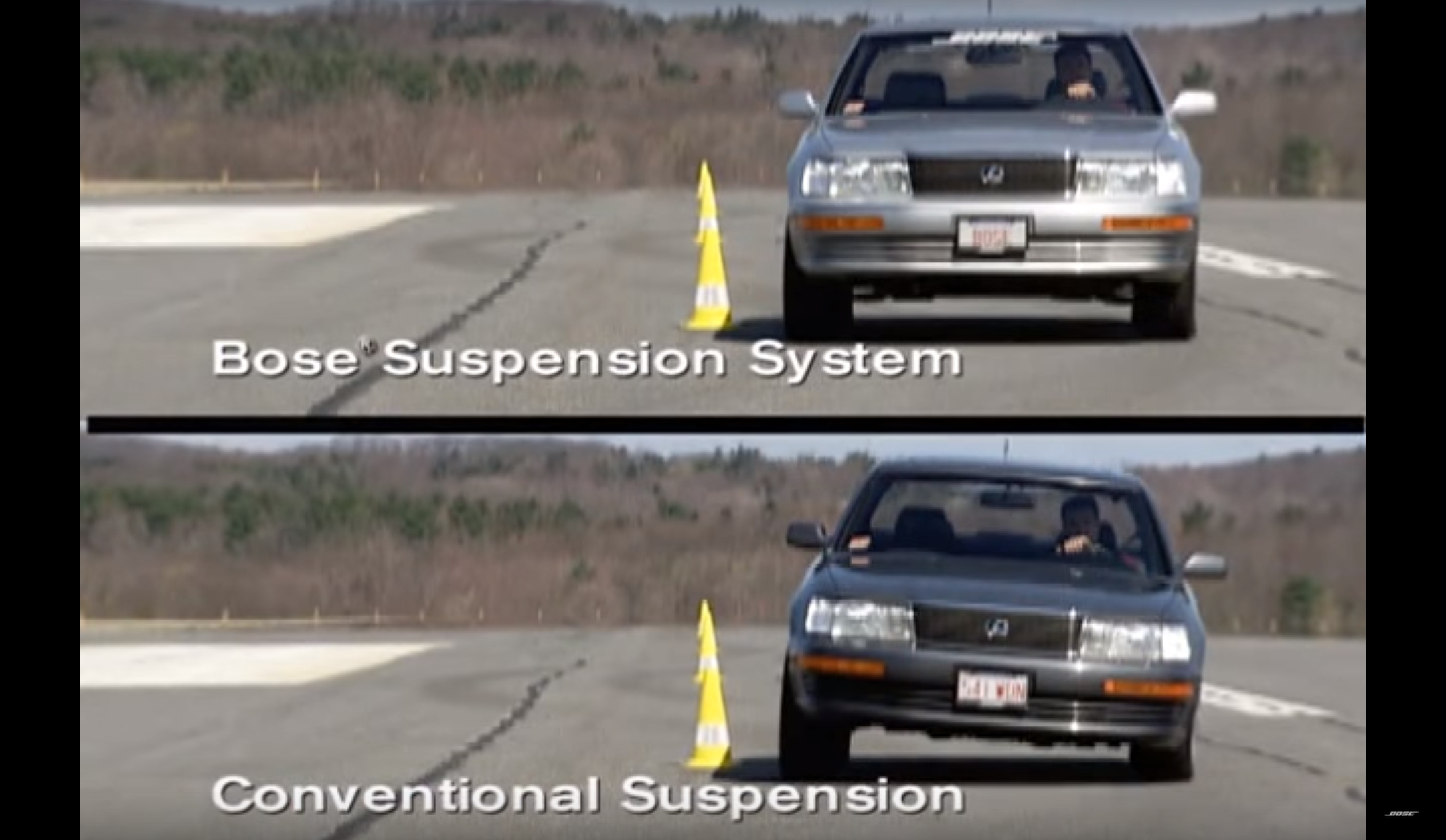 Watch Bose's incredible electromagnetic car suspension system in
