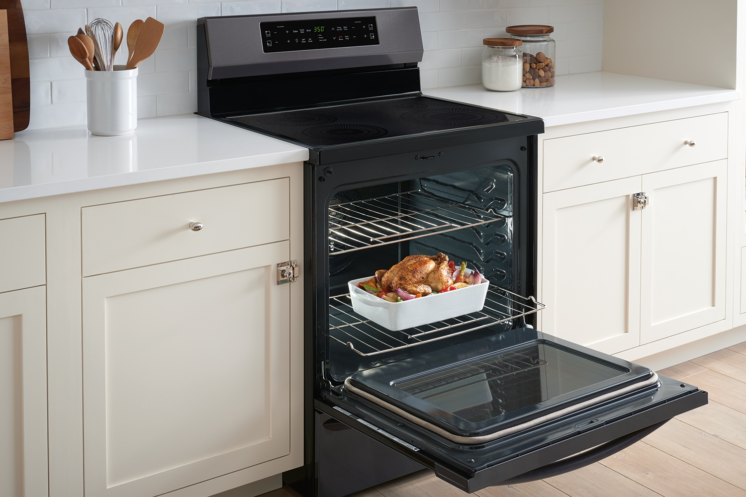 cooking on the frigidaire gallery fgif3036tf induction range self cleaning oven 2