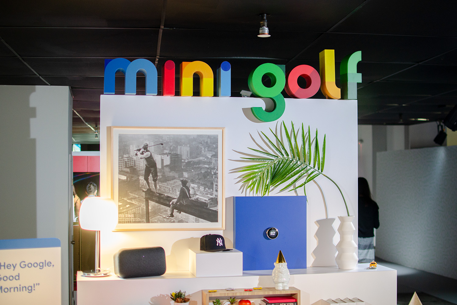 googles mini golf pop up event in nyc highlights its smart home products google display