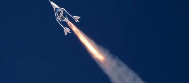 VSS Unity during a test flight to the edge of space.