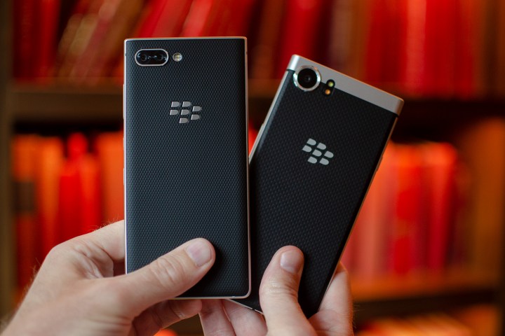 blackberry key2 both in hand