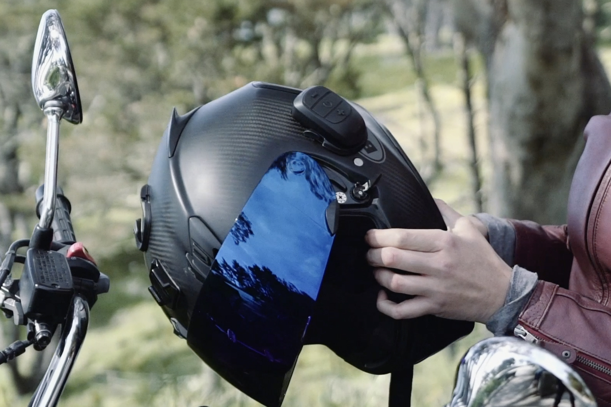 The Domio Pro is a Helmet Audio System 