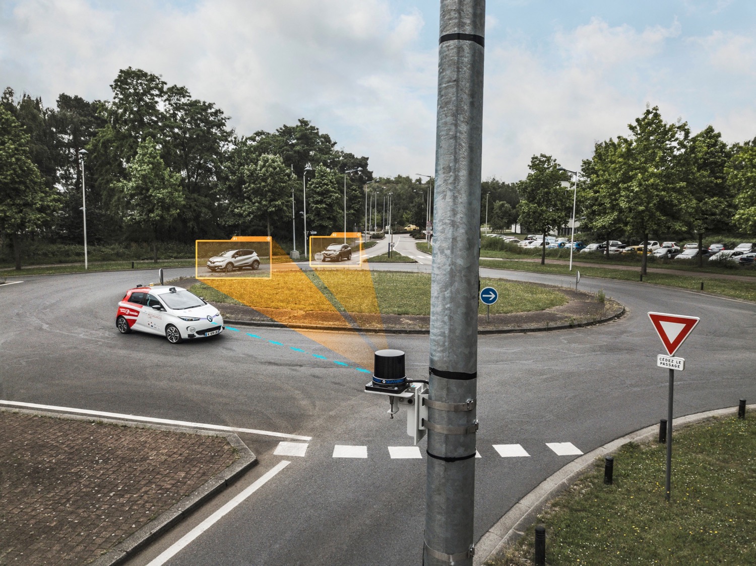 Renault self-driving car pilot Rouen, France