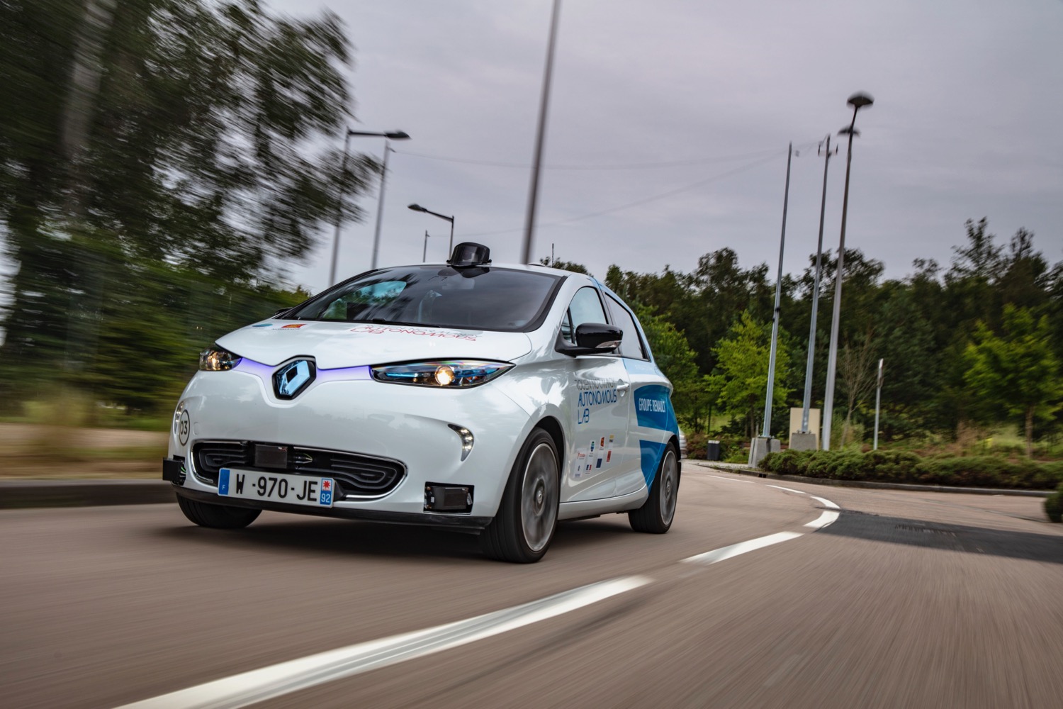 Renault self-driving car pilot Rouen, France