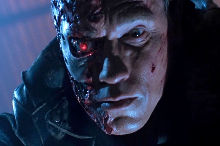 Arnold Schwarzenegger in Terminator 2: Judgement Day.