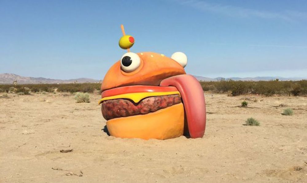 Fortnite Durr Burger Sign Found In The Middle Of A California Desert Digital Trends