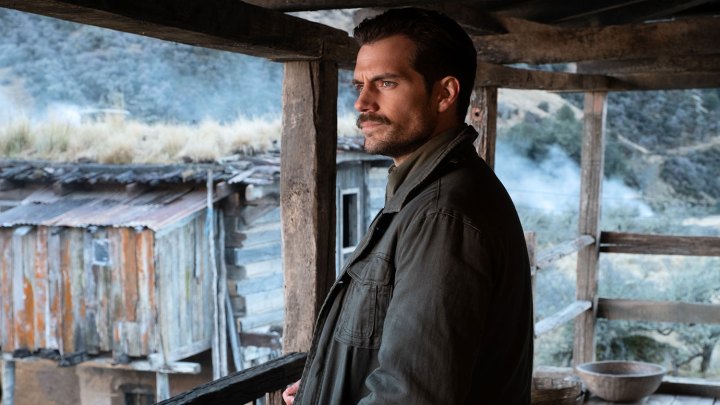 Henry Cavill as August Walker looking to the distance in the movie Mission: Impossible - Fallout.