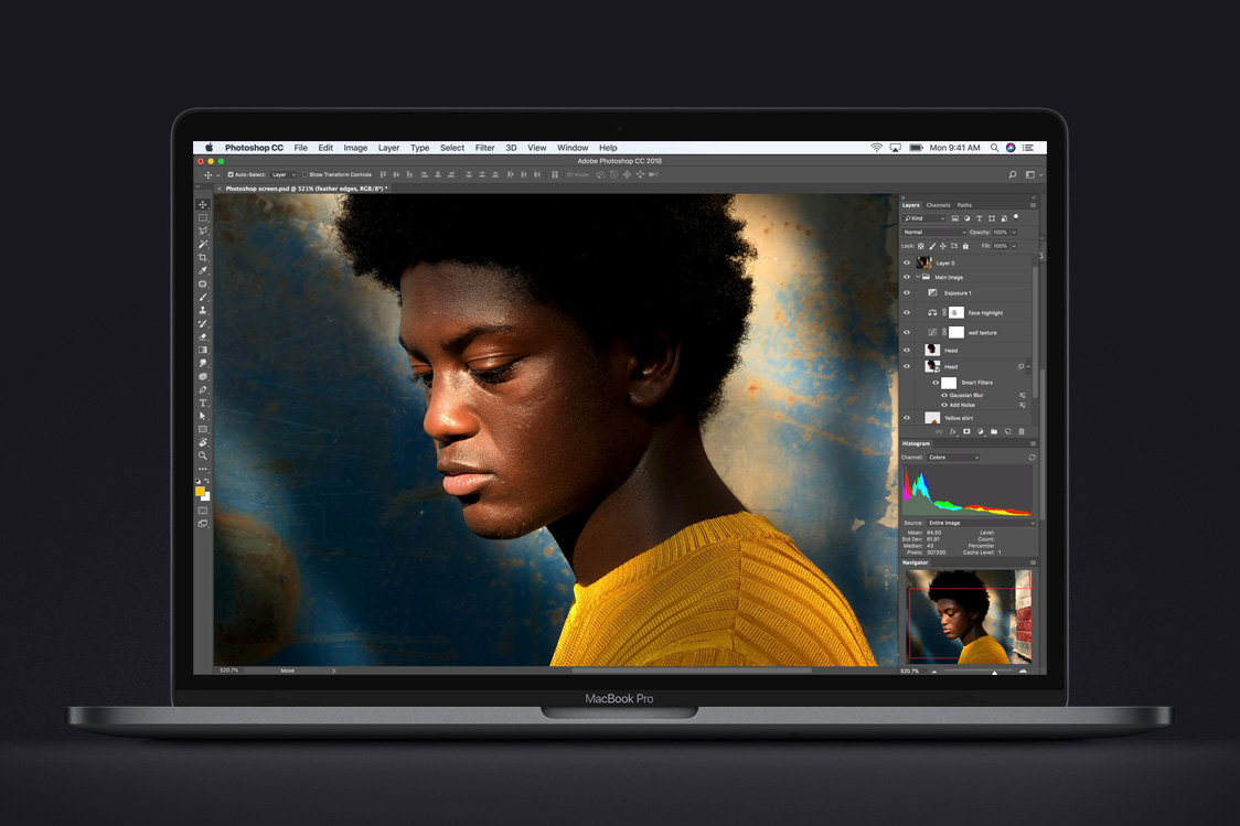new macbook pro 8th generation cpu photoshop