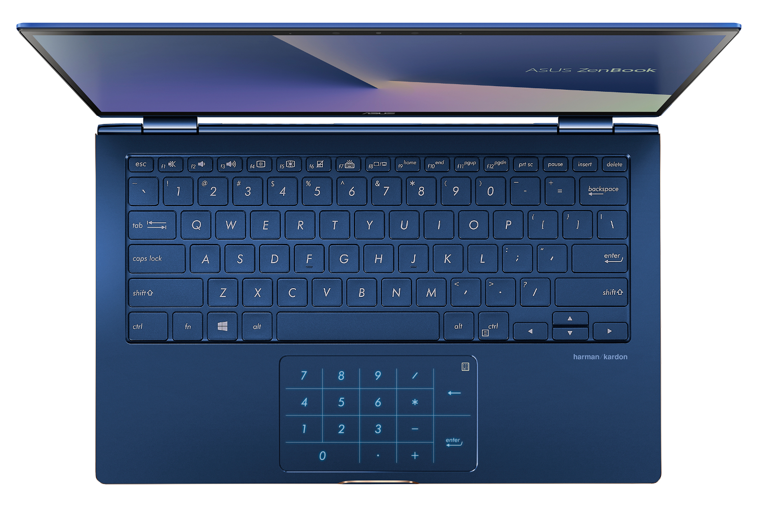 new asus zenbook flip touchpad turns into number pad 2018