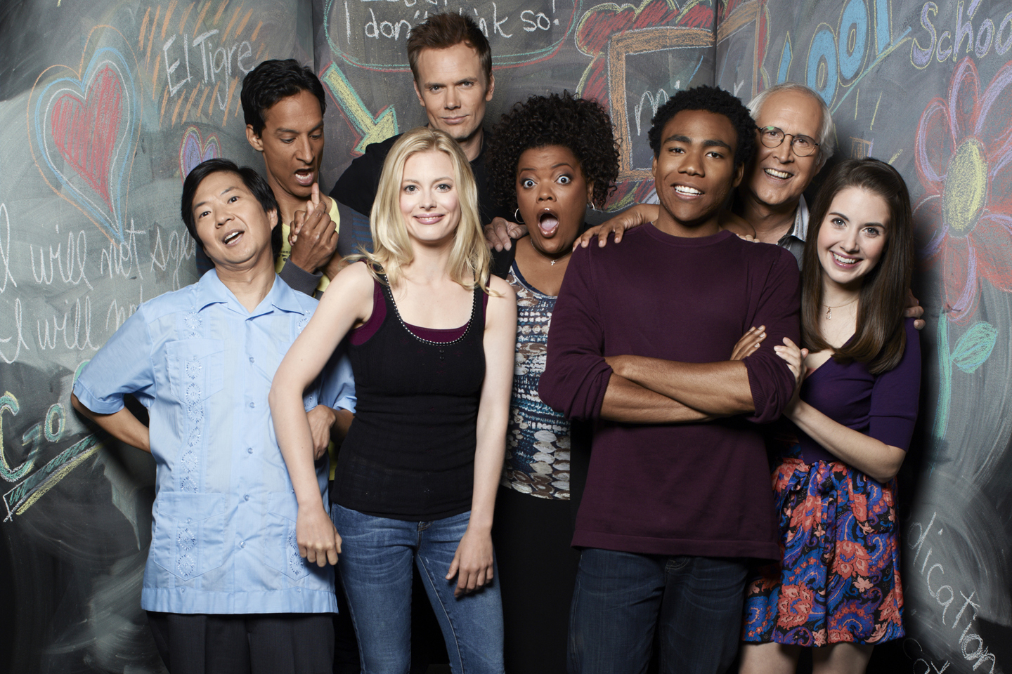 best school tv series community cast