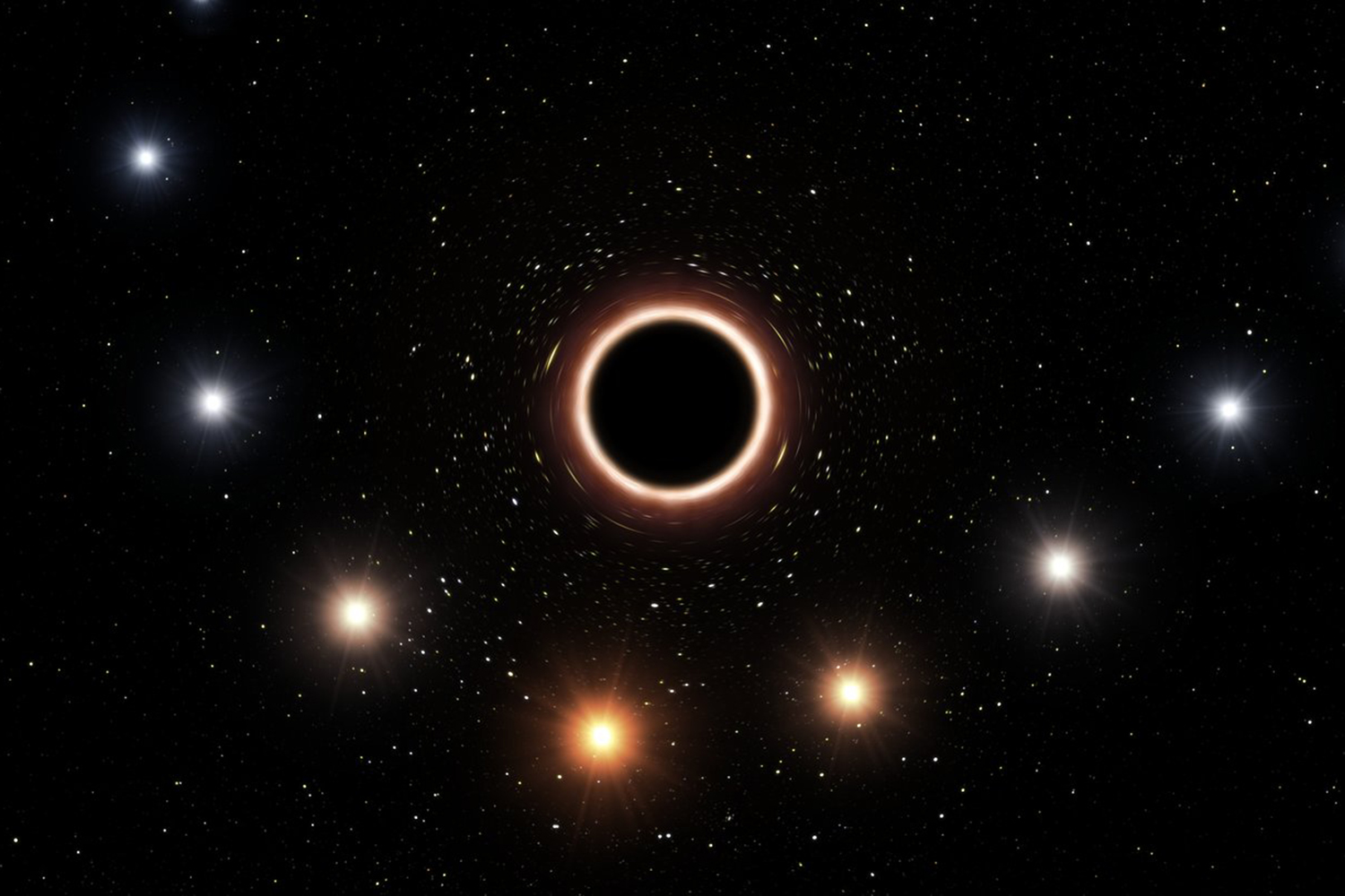 supermassive black hole general relativity artist  s impression of s2 passing at c