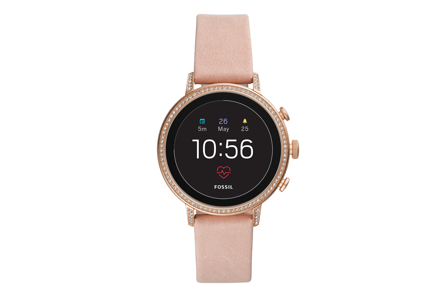 fossil q explorist hr venture news pink 2