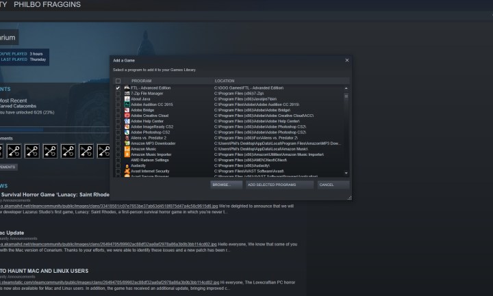 how to add games to steam add external games