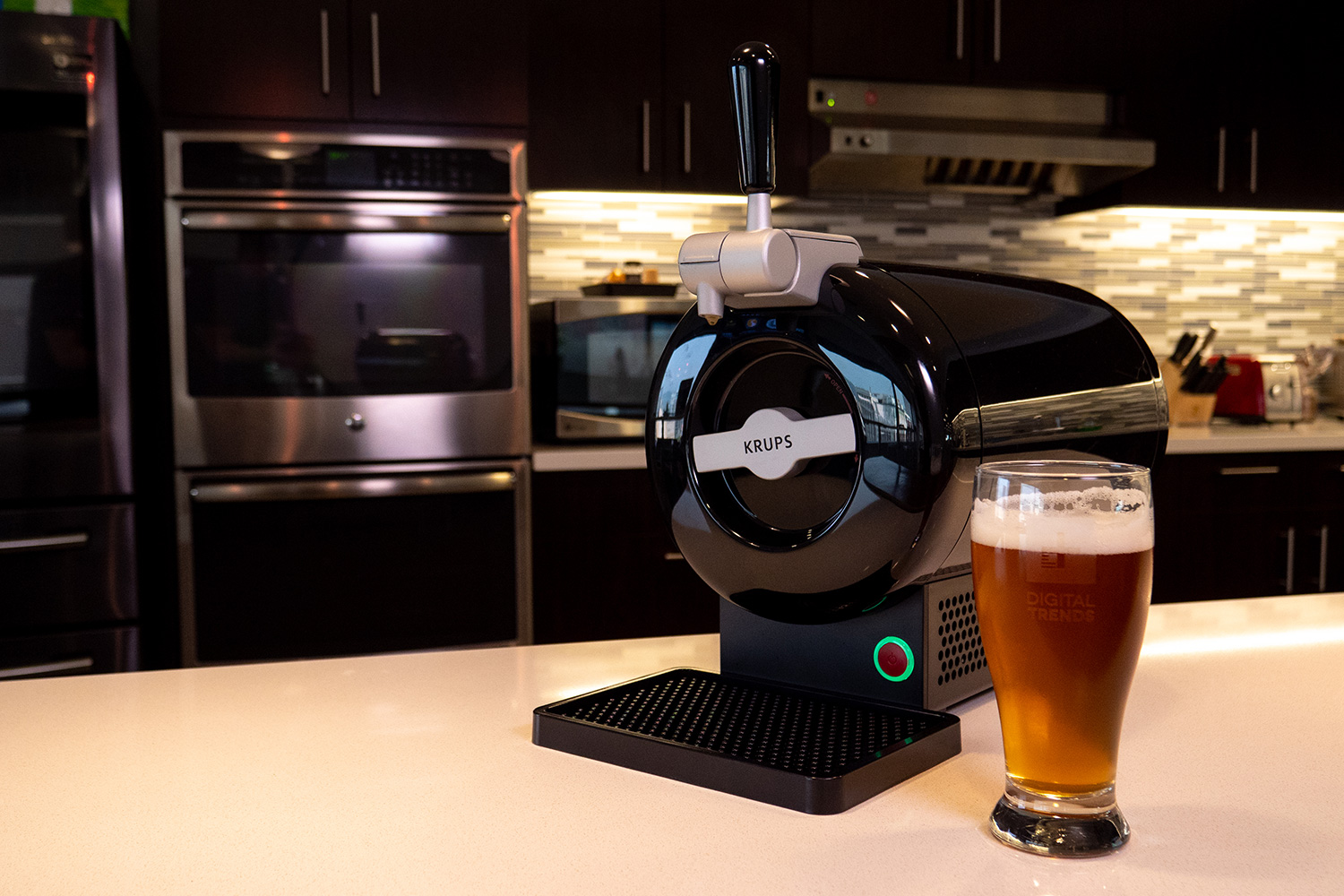 krups sub home beer dispenser with beer